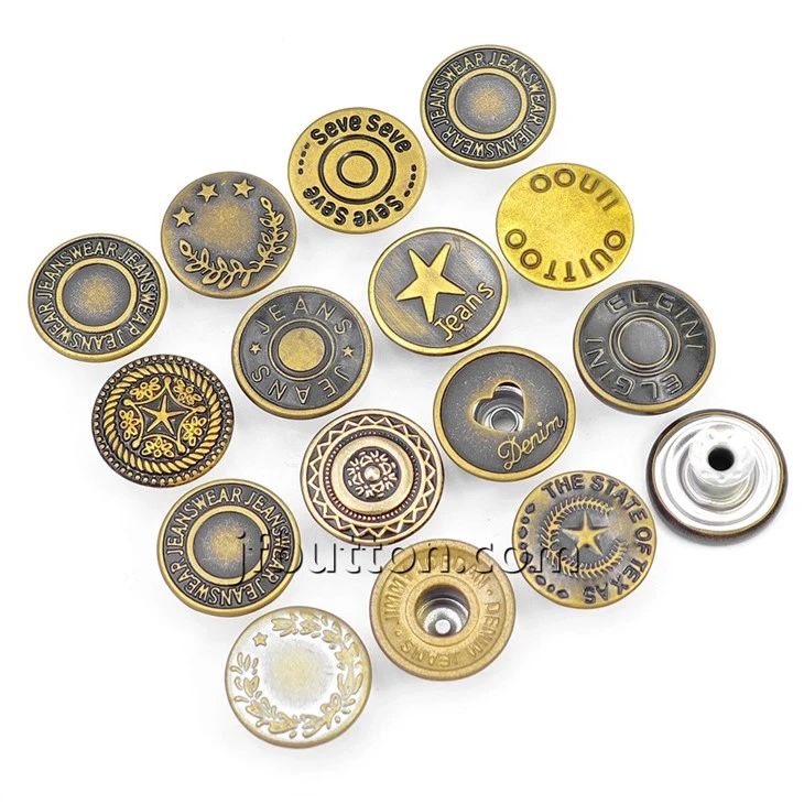Metal Pants Button