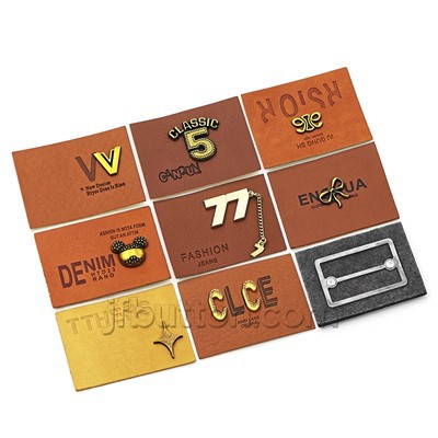 תיקון עור כובעים עם לוגו מתכת
