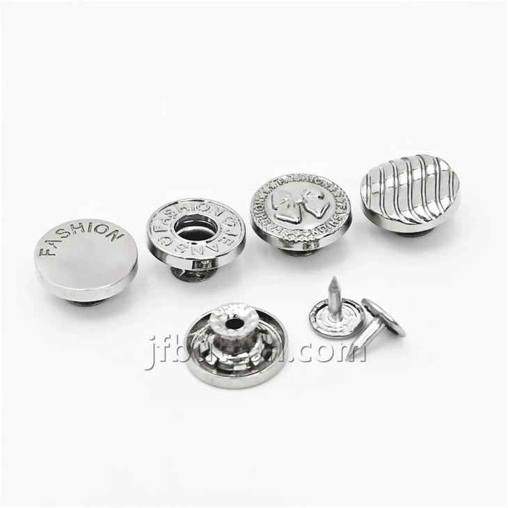 Metal Tack Button For Denim