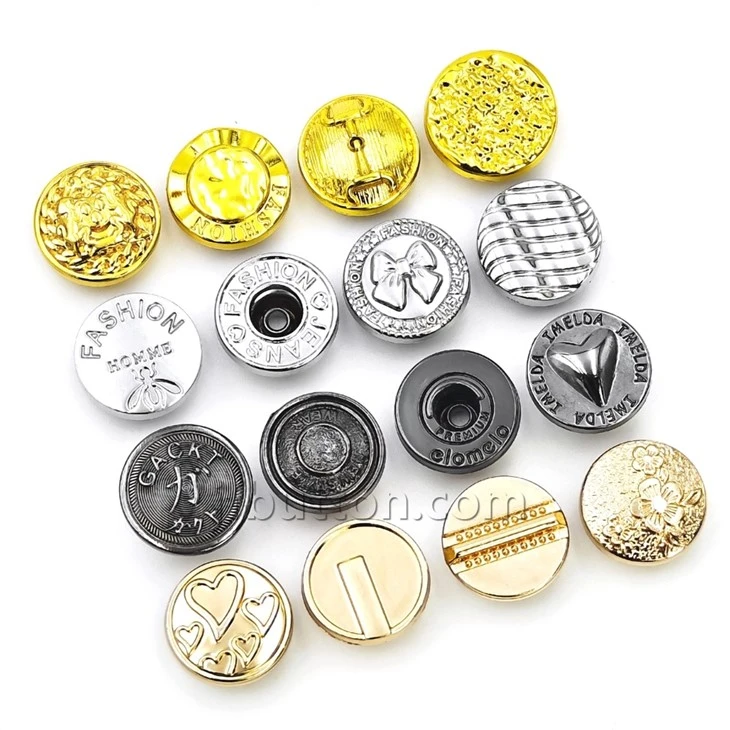 Metal Tack Button For Denim